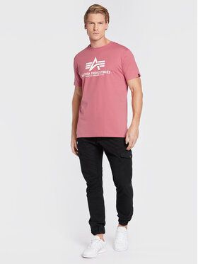 Alpha Industries Tričko Basic 100501 Ružová Regular Fit