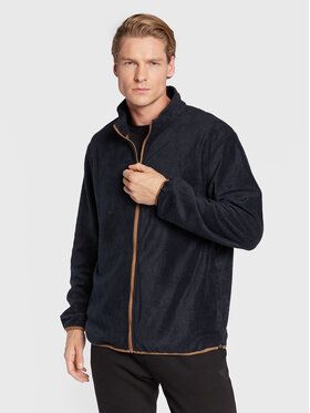Wrangler Fleecová mikina Adams WA6DHCB08 112324326 Tmavomodrá Regular Fit