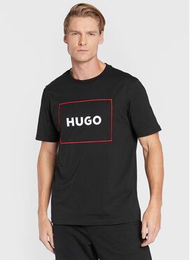 Hugo Tričko Dumex 50475330 Čierna Regular Fit
