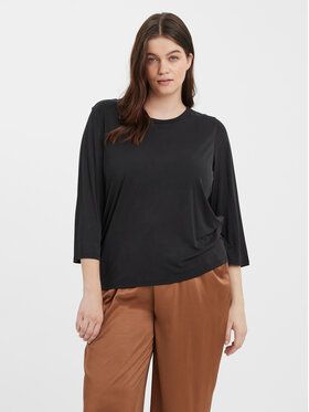 Vero Moda Curve Blúzka Evabia 10279540 Čierna Regular Fit