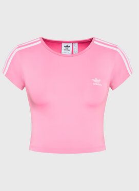 adidas Tričko adicolor Classics 3-Stripes HM4712 Ružová Extra Slim Fit