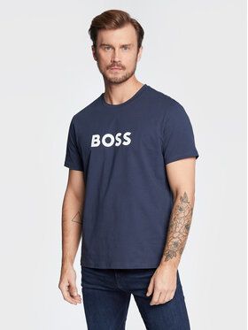 Boss Tričko 50469289 Tmavomodrá Relaxed Fit