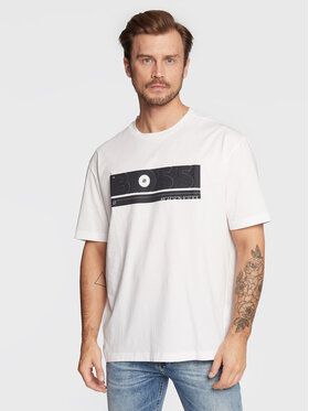 Boss Tričko Tee 3 50472561 Biela Relaxed Fit