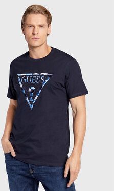 Guess Tričko Gad M2BI33 K8FQ4 Tmavomodrá Regular Fit