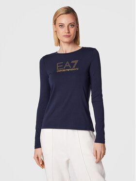 EA7 Emporio Armani Blúzka 8NTT51 TJDQZ 1554 Tmavomodrá Regular Fit
