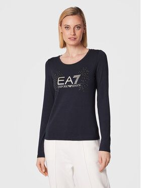 EA7 Emporio Armani Blúzka 6LTT26 TJDZZ 1554 Tmavomodrá Regular Fit