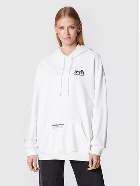 Levi's® Mikina Prism A0801-0038 Biela Oversize