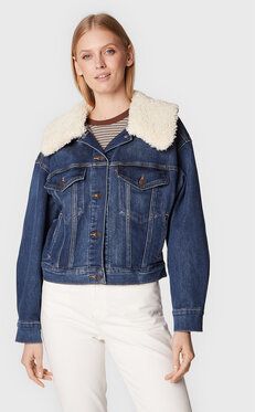 Levi's® Džínsová bunda Baby Bubble A3486-0000 Tmavomodrá Regular Fit