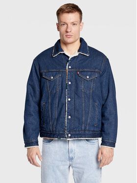 Levi's® Džínsová bunda Sherpa Trucker Vintage A3176-0000 Tmavomodrá Relaxed Fit