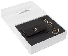 Calvin Klein Darčekový set Re-Lock Trifold Xxs + Key Fob K60K610016 Čierna