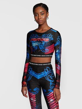 Versace Jeans Couture Blúzka 73HAH2A8 Tmavomodrá Slim Fit