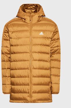 adidas Vatovaná bunda Essentials Down HK4644 Žltá Slim Fit