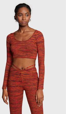 Guess Blúzka Anika W2BR09 Z3160 Oranžová Slim Fit