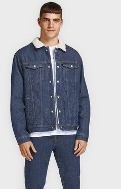 Jack&Jones Džínsová bunda Jean 12181157 Tmavomodrá Regular Fit