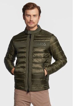 Guess Vatovaná bunda M2BL18 WEYY2 Zelená Regular Fit