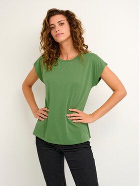 Kaffe Tričko Kalise Marie 10506680 Zelená Regular Fit