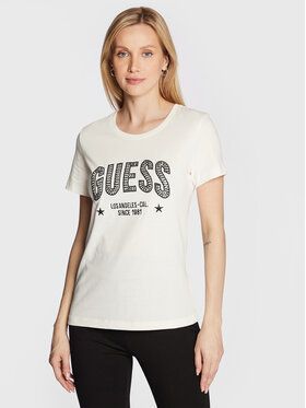 Guess Tričko Mirela W2BI16 I3Z13 Biela Regular Fit