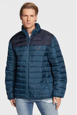 True Religion Vatovaná bunda Light Puffer 106325 Tmavomodrá Regular Fit