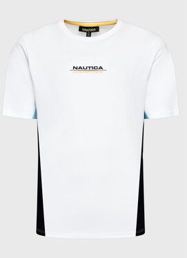 Nautica Tričko Pooler N7G00749 Biela Regular Fit