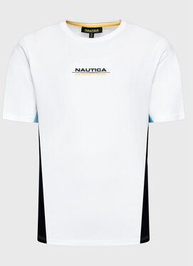 Nautica Tričko Pooler N7G00749 Biela Regular Fit