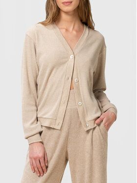 Triumph Kardigán Thermal 10213450 Béžová Relaxed Fit