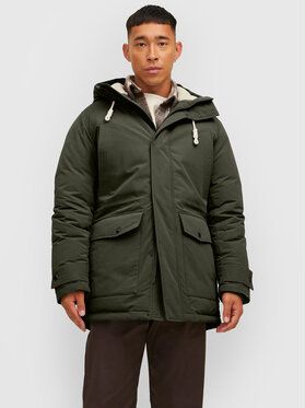 Jack&Jones Parka Mash 12211771 Zelená Regular Fit