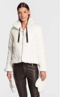 Liu Jo Sport Prechodná bunda TF2172 E0696 Biela Relaxed Fit