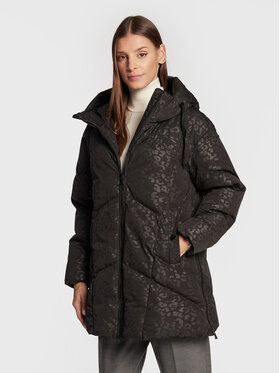 Geox Vatovaná bunda Damiana W2628L T2942 F9000 Čierna Regular Fit