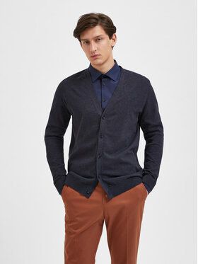 Selected Homme Kardigán Berg 16079571 Tmavomodrá Regular Fit