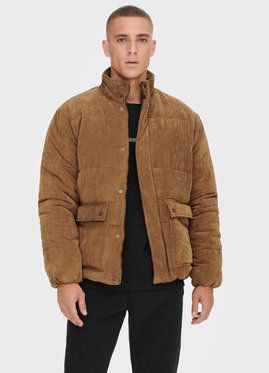 Only & Sons Zimné bundy Cash 22022505 Hnedá Regular Fit