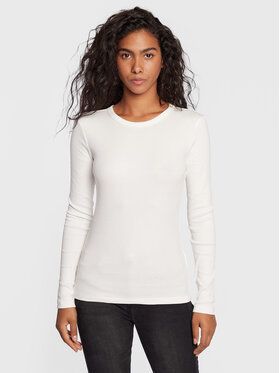 Gina Tricot Blúzka Basic 18863 Écru Regular Fit