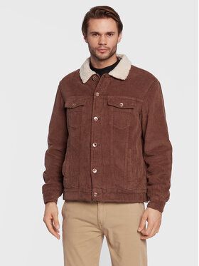 Redefined Rebel Kožuch Ari Corduroy 215086 Hnedá Regular Fit