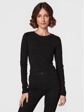 Gina Tricot Blúzka Matilda 17618 Čierna Slim Fit