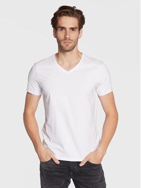 Casual Friday Tričko Lincoln 20503062 Biela Slim Fit