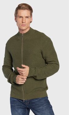 Casual Friday Kardigán Kurt 20504403 Zelená Slim Fit