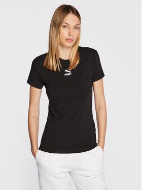 Puma Tričko Classic 535610 Čierna Slim Fit