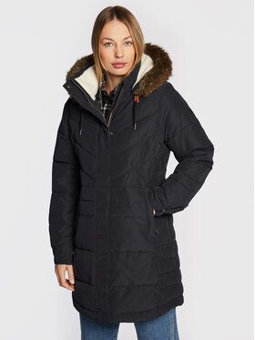Roxy Vatovaná bunda Ellie ERJJK03496 Čierna Slim Fit