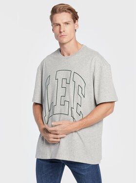 Lee Tričko Varsity L69CFEMP Sivá Loose Fit