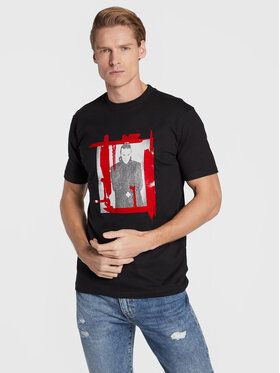 John Richmond Tričko Uomo RMA22184TS Čierna Regular Fit