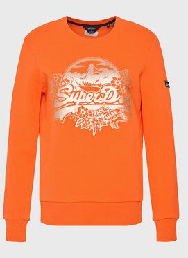 Superdry Mikina Vintage W2011336A Oranžová Regular Fit