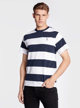 Solid Tričko 21107188 Tmavomodrá Regular Fit