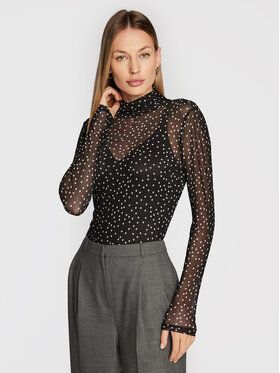 Edited Blúzka Fiore EDT4377004000002 Čierna Slim Fit