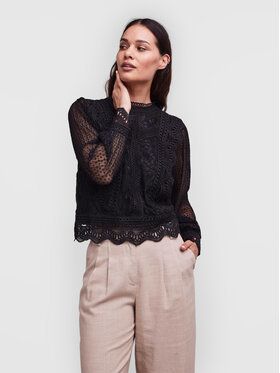 YAS Blúzka Sophira 26021990 Čierna Regular Fit