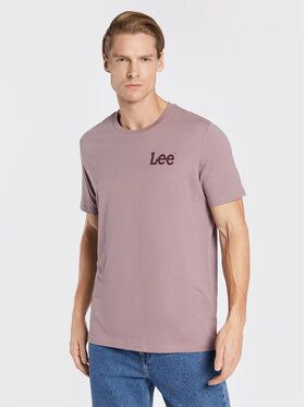 Lee Tričko Wobbly Logo L65QAI70 112321768 Fialová Regular Fit