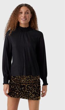 Vero Moda Blúzka Kittie 10276212 Čierna Regular Fit