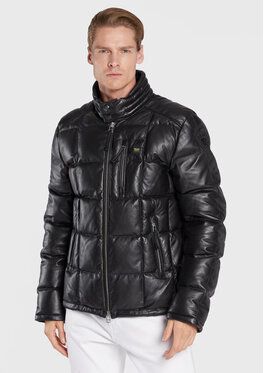 Blauer Kožená bunda BLUL01099 006381 Čierna Regular Fit