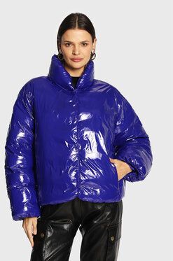 Pinko Vatovaná bunda Ianna 1G17XH A00N Modrá Relaxed Fit