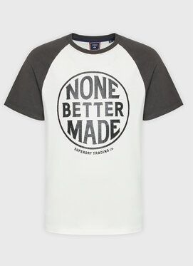 Superdry Tričko Vintage Americana Baseball M1011324A Écru Regular Fit