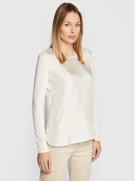 Max Mara Leisure Blúzka Borneo 39460926 Biela Regular Fit