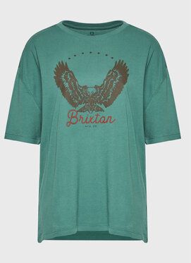 Brixton Tričko Freebird 16794 Zelená Oversize